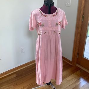 April Cornell embroidered dress